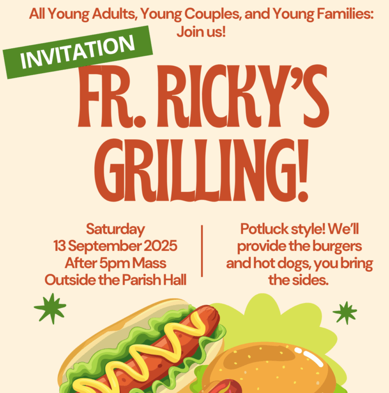 Fr. Ricky’s Grilling for Young Adults